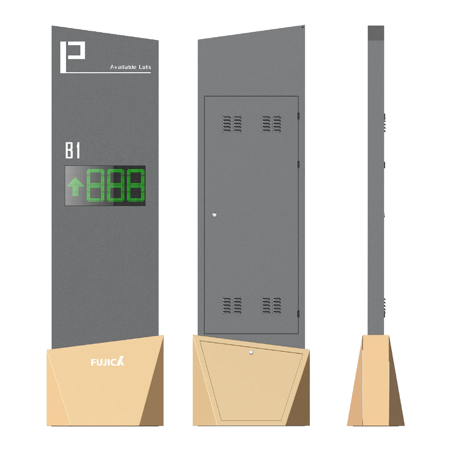 FUJICA multi-level parking guidance display pole sign available lots per floor B1 B2 B3 B4 product image