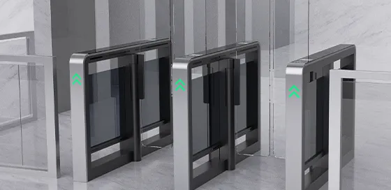 FUJICA flap gate pedestrian turnstile gate access control