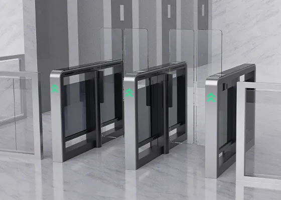 FUJICA flap gate pedestrian turnstile gate access control
