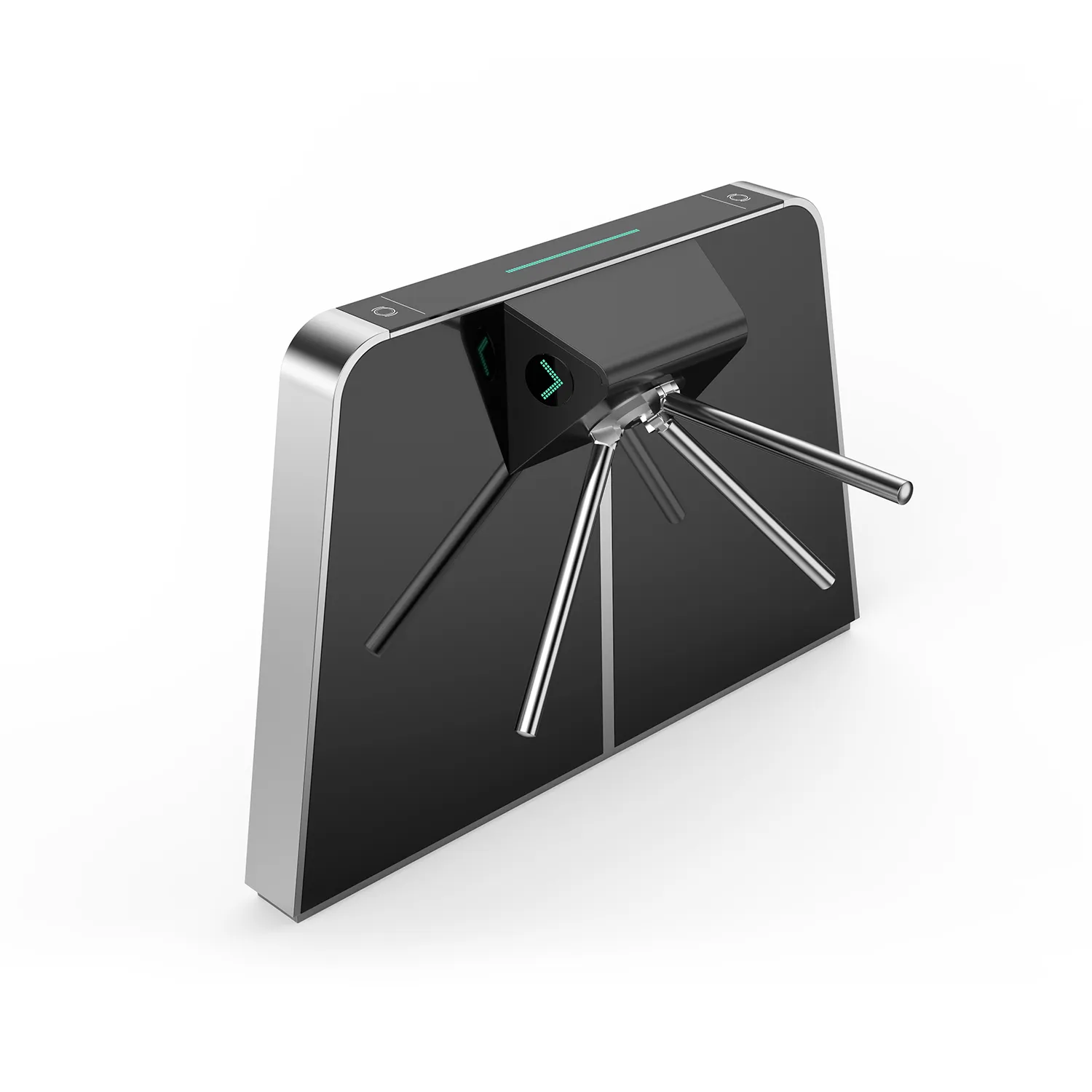 FUJICA tripod turnstile black stainless steel pedestrian access control gate product image