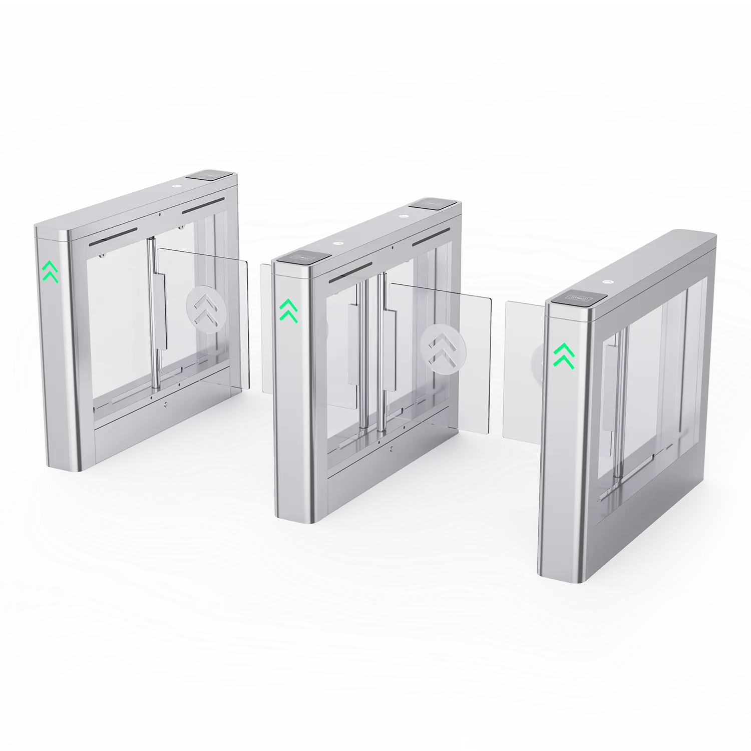 FUJICA FJC-Z2528 swing gate wide lane pedestrian turnstile access control product image