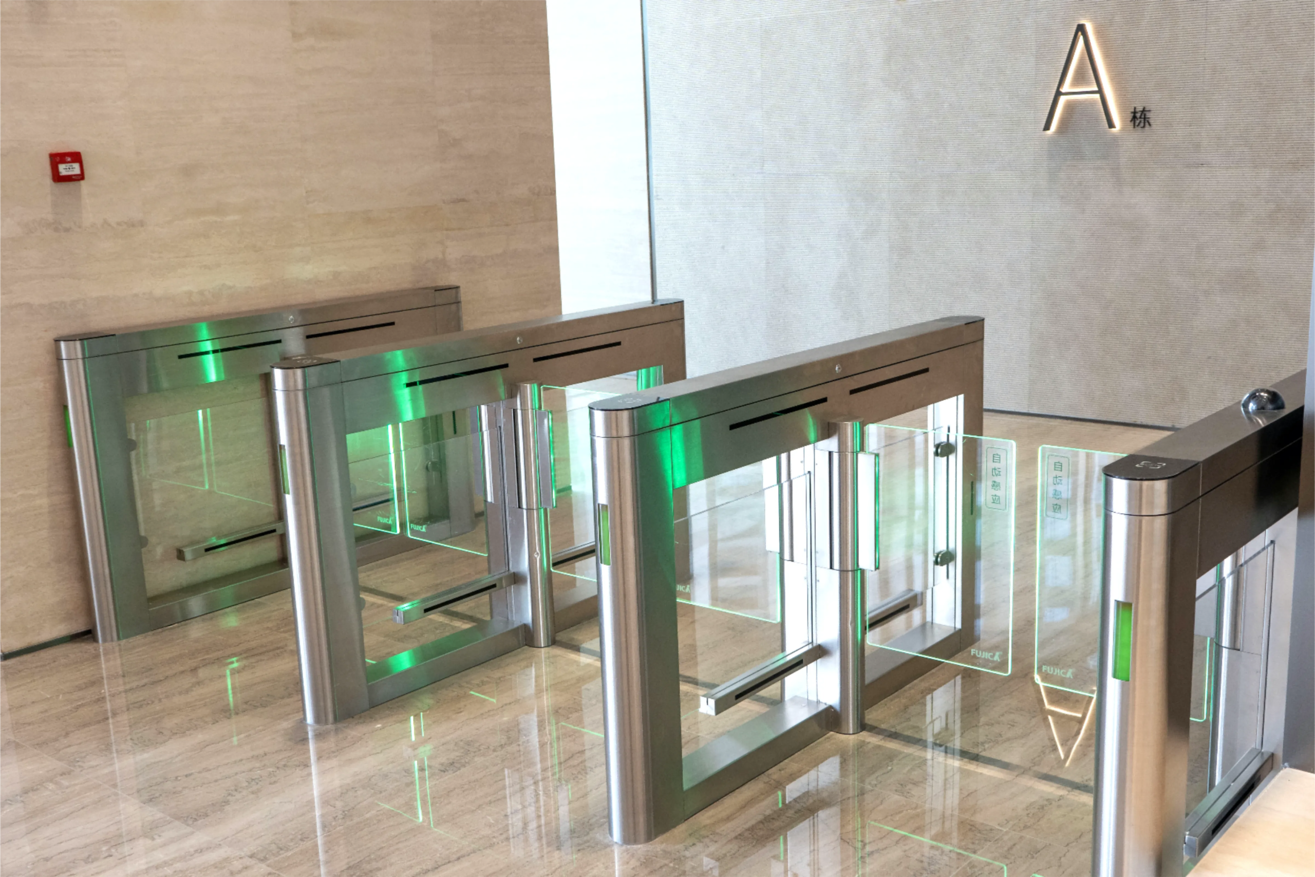 FUJICA FJC-Z2358GB swing gate automatic reset self-check pedestrian turnstile product image
