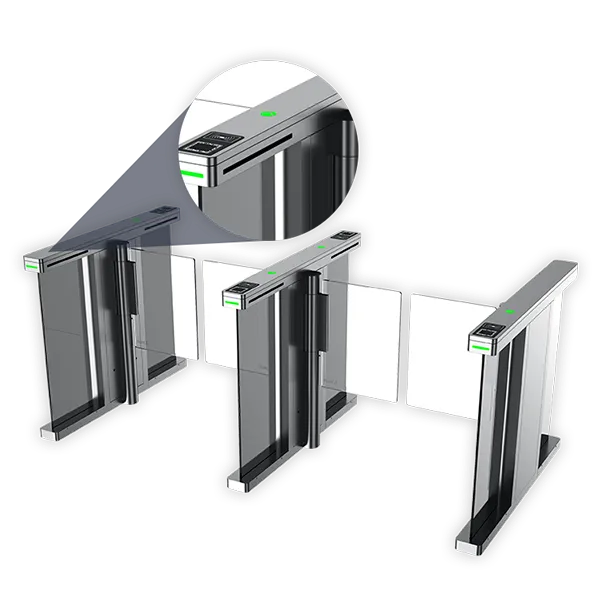 imgi_5_9782124f-6c6c-480b-bc3f-3e6120ec9bc6 FUJICA FJC-Z2319 compact swing barrier turnstile pedestrian access control gate product image