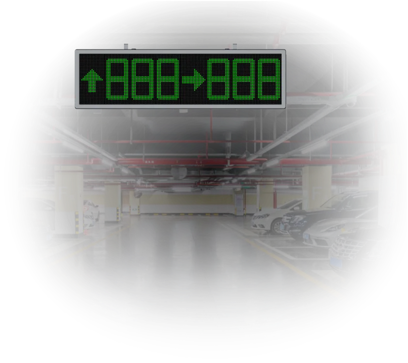 imgi_6_5abf0fd8-214a-4677-ada9-bfbb4375e60a FUJICA parking guidance LED display screen available space indicator arrow sign product image