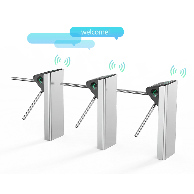 FUJICA tripod turnstile pedestrian access control gate stainless steel product image