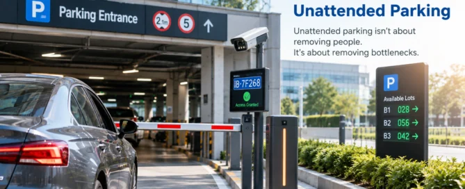 Hybrid parking operation model combining automation and staff