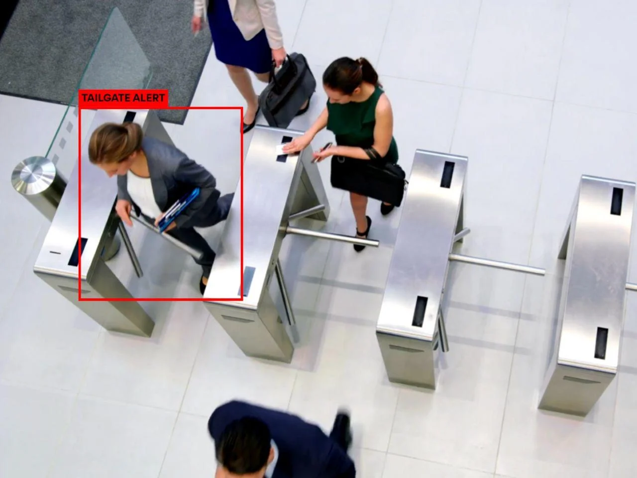 anti-tailgating turnstile access control entrance